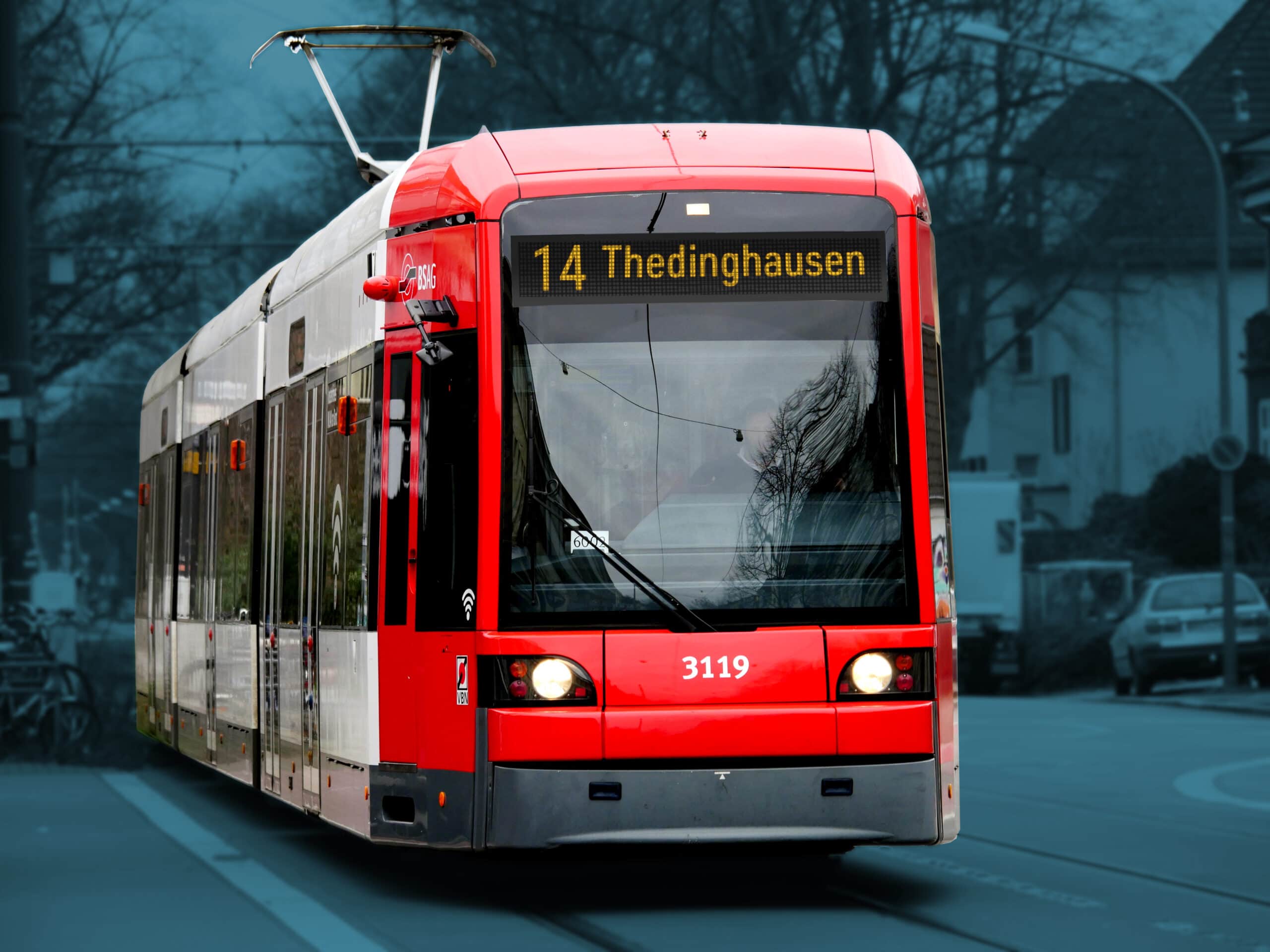 Bus fährt in Hannover